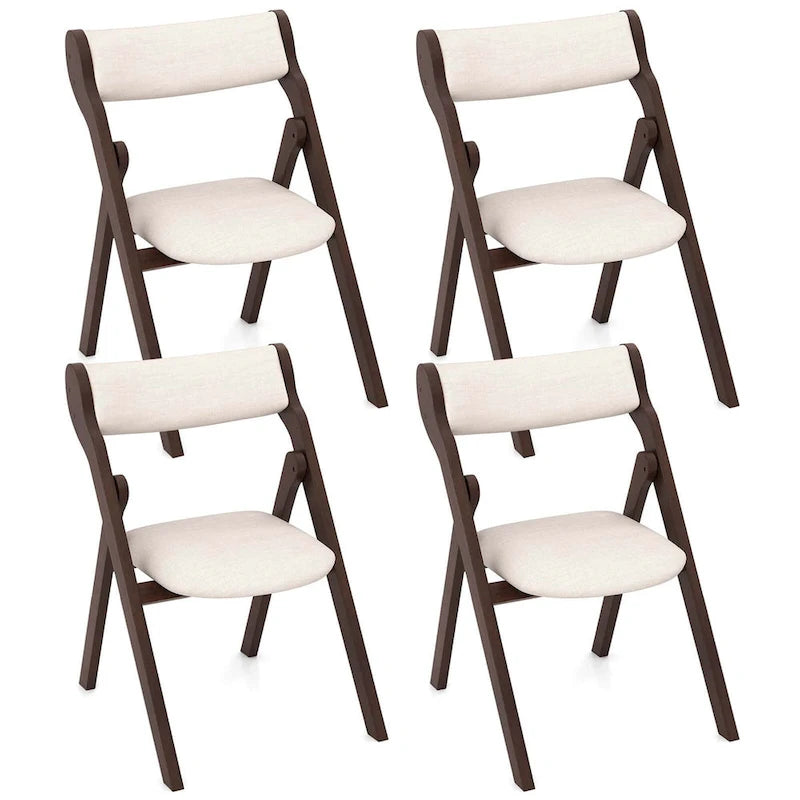 Lot de 2 ou 4 chaises pliantes avec dossier et assise rembourrés confortables