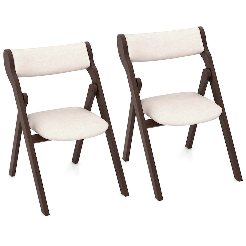 Lot de 2 ou 4 chaises pliantes avec dossier et assise rembourrés confortables