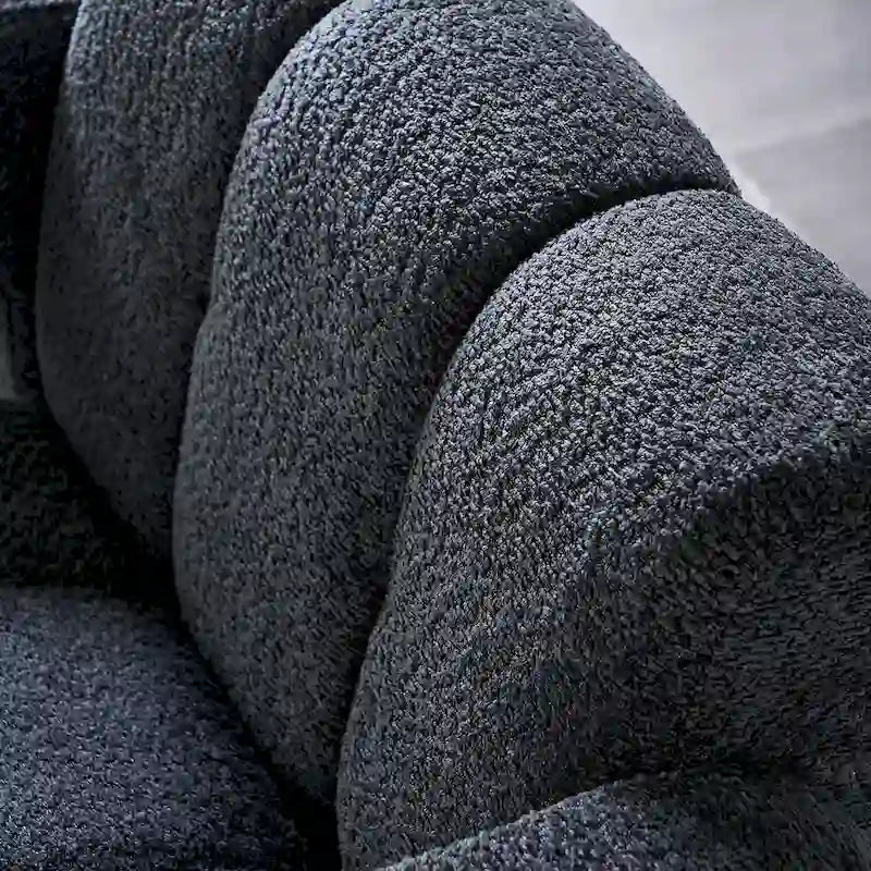 Fauteuil d'appoint rembourré de 79 cm de large en bouclé, fauteuil d'appoint moderne, chaise d'appoint, fauteuil large confortable pour chambre, salon