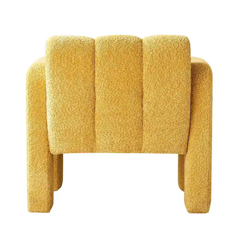 Fauteuil d'appoint rembourré de 79 cm de large en bouclé, fauteuil d'appoint moderne, chaise d'appoint, fauteuil large confortable pour chambre, salon