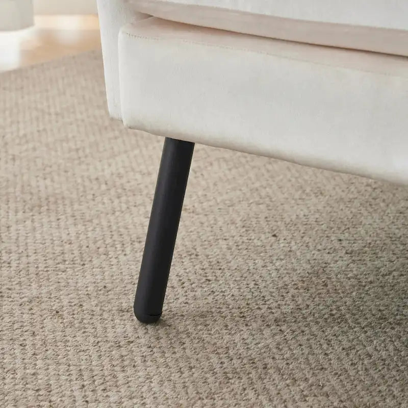 Fauteuil d'appoint en velours à oreilles de 32 pouces