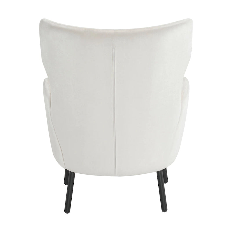 Fauteuil d'appoint en velours à oreilles de 32 pouces