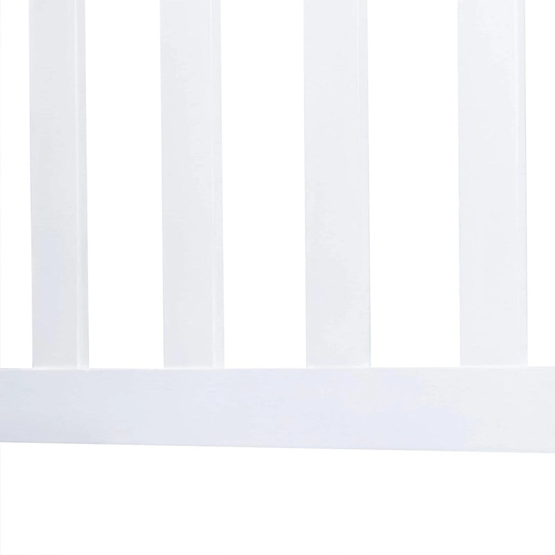 Lit plateforme queen en acacia, style ferme moderne