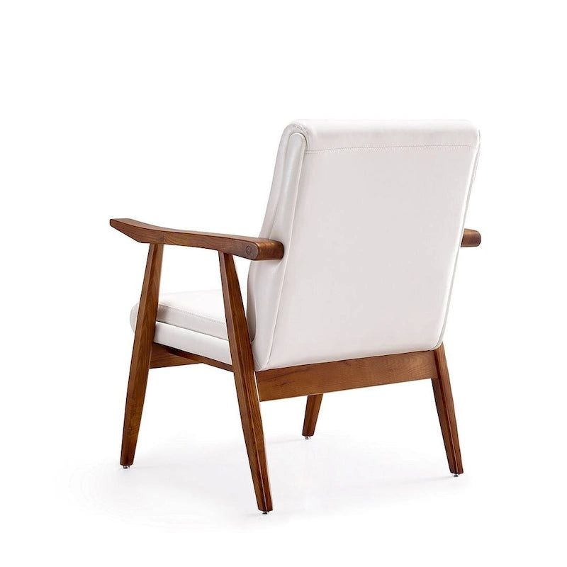 Fauteuil d'appoint en similicuir ambré (Lot de 2)