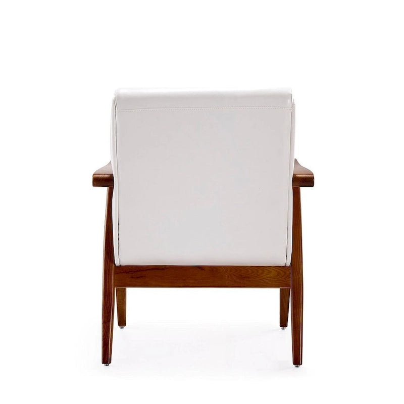 Fauteuil d'appoint en similicuir ambré (Lot de 2)
