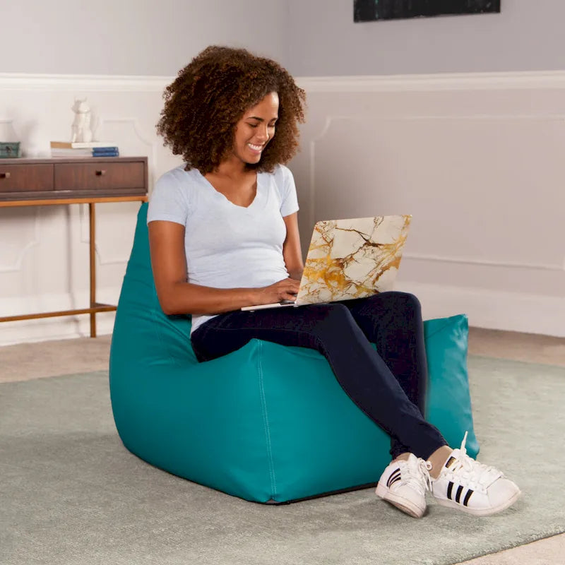 Grand fauteuil poire en vinyle pour salle de classe