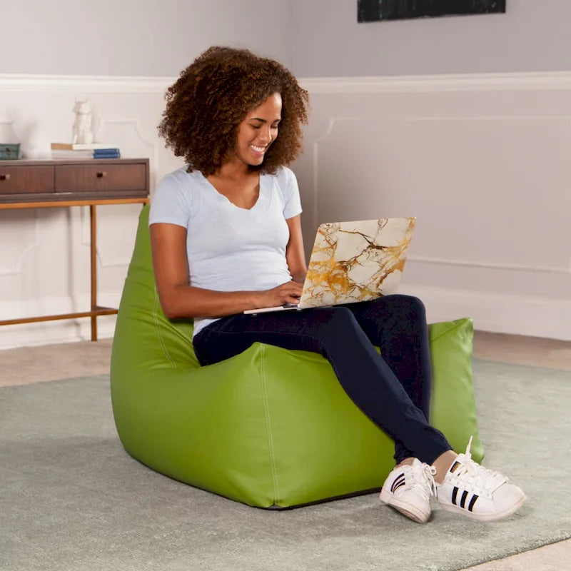 Grand fauteuil poire en vinyle pour salle de classe
