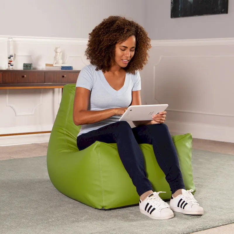 Grand fauteuil poire en vinyle pour salle de classe