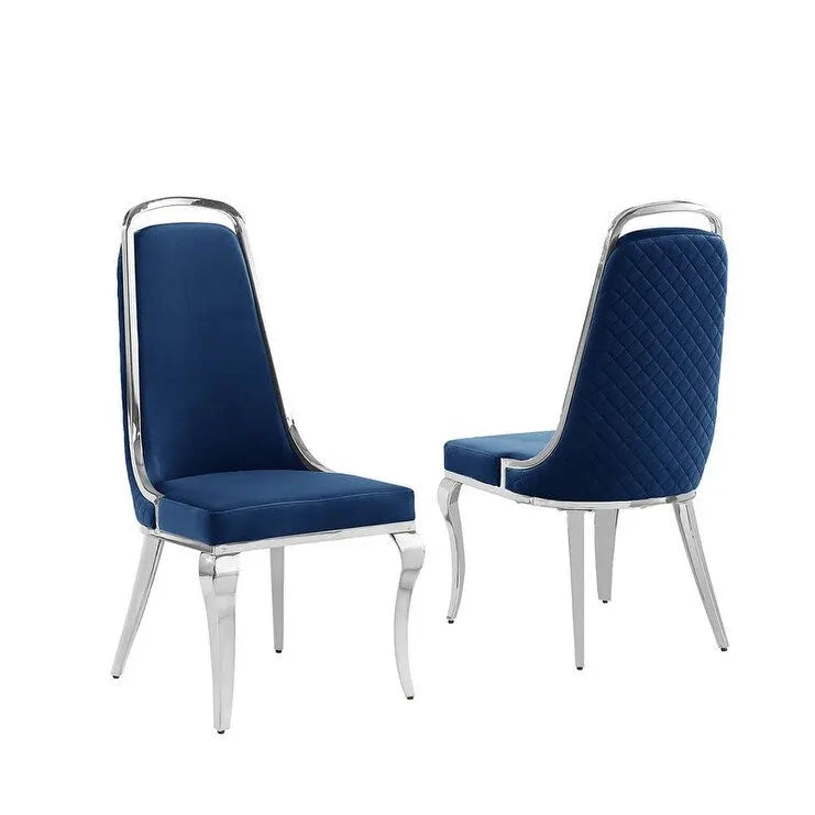 Chaises d'appoint en velours (lot de 2)
