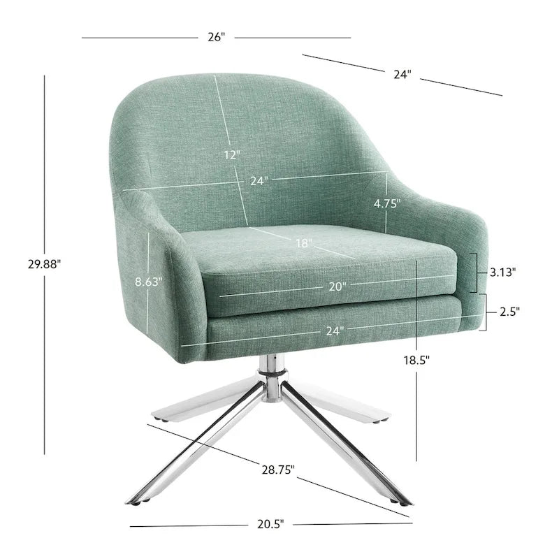 Fauteuil pivotant d'appoint