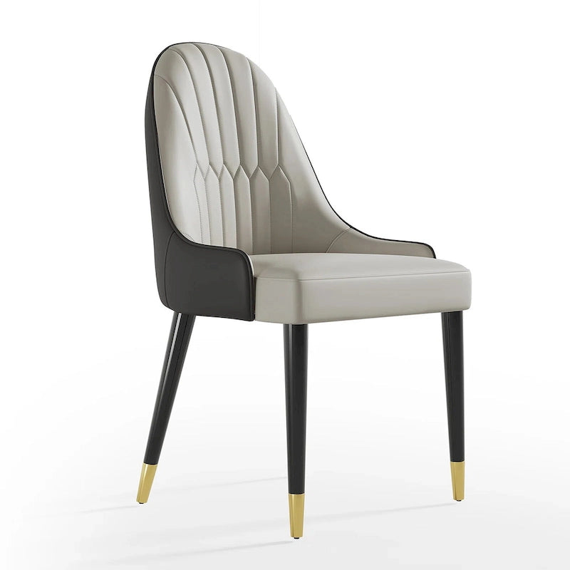 Chaises de salle à manger Chaises d'appoint modernes en similicuir (Lot de 4)