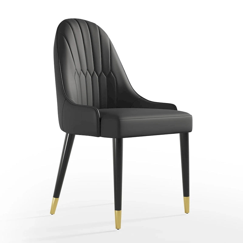 Chaises de salle à manger Chaises d'appoint modernes en similicuir (Lot de 4)