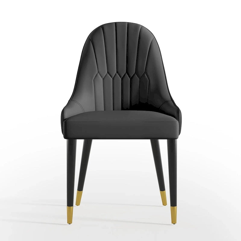 Chaises de salle à manger Chaises d'appoint modernes en similicuir (Lot de 4)