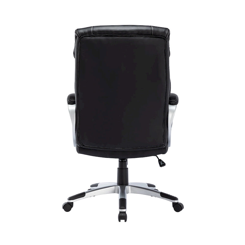 Fauteuil de bureau de direction, cuir PU, roulettes