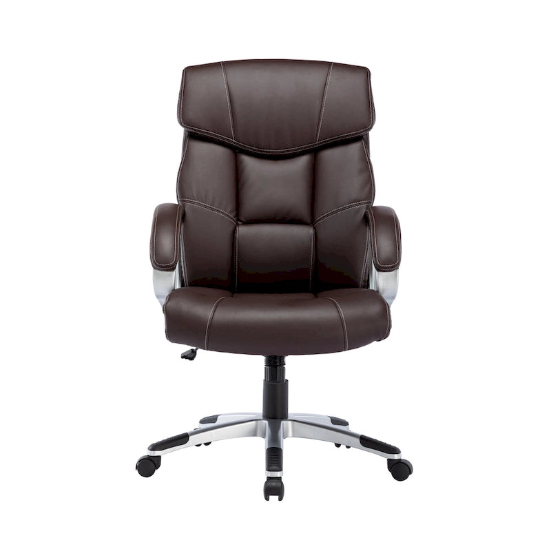 Fauteuil de bureau de direction, cuir PU, roulettes