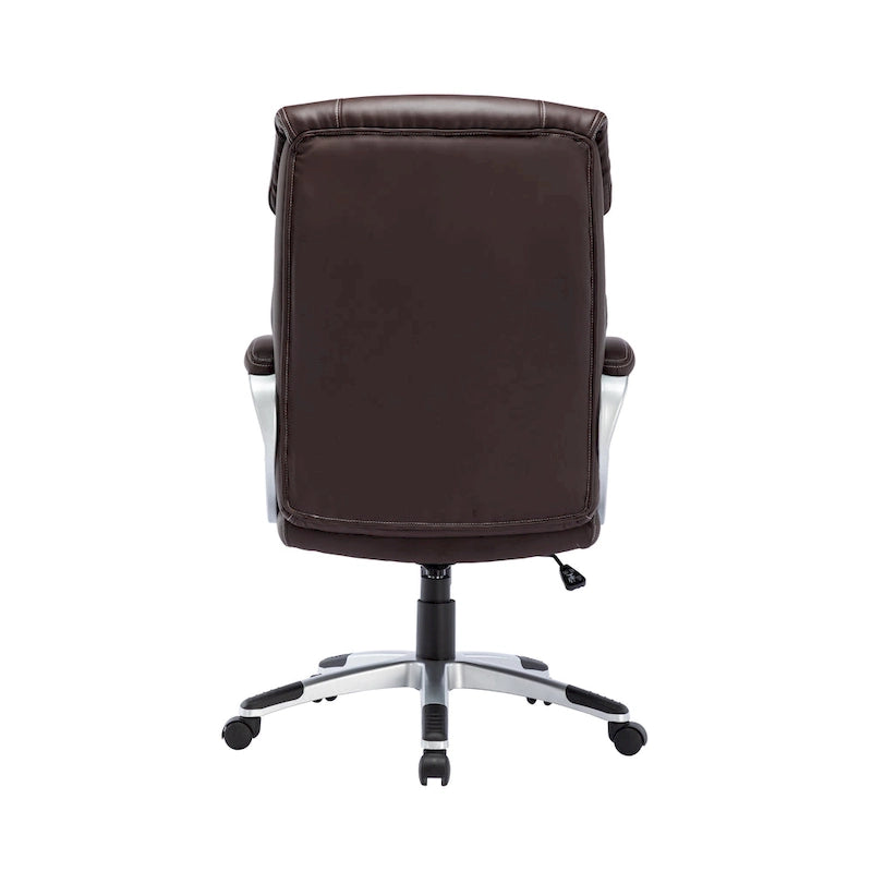 Fauteuil de bureau de direction, cuir PU, roulettes