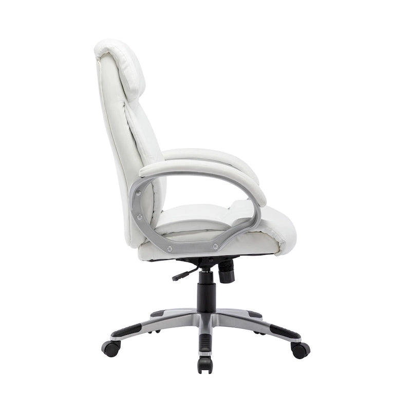 Fauteuil de bureau de direction, cuir PU, roulettes