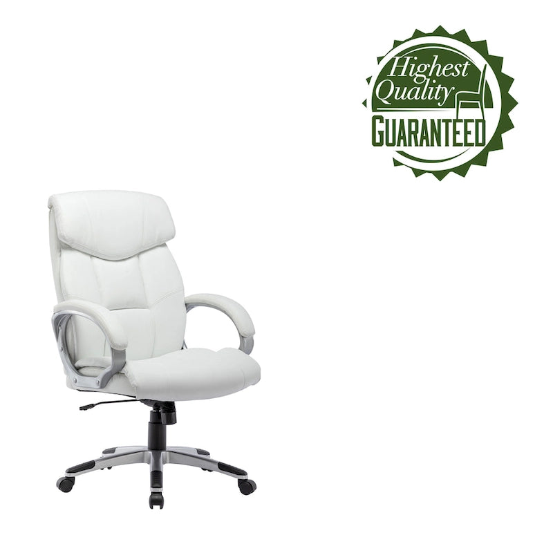 Fauteuil de bureau de direction, cuir PU, roulettes