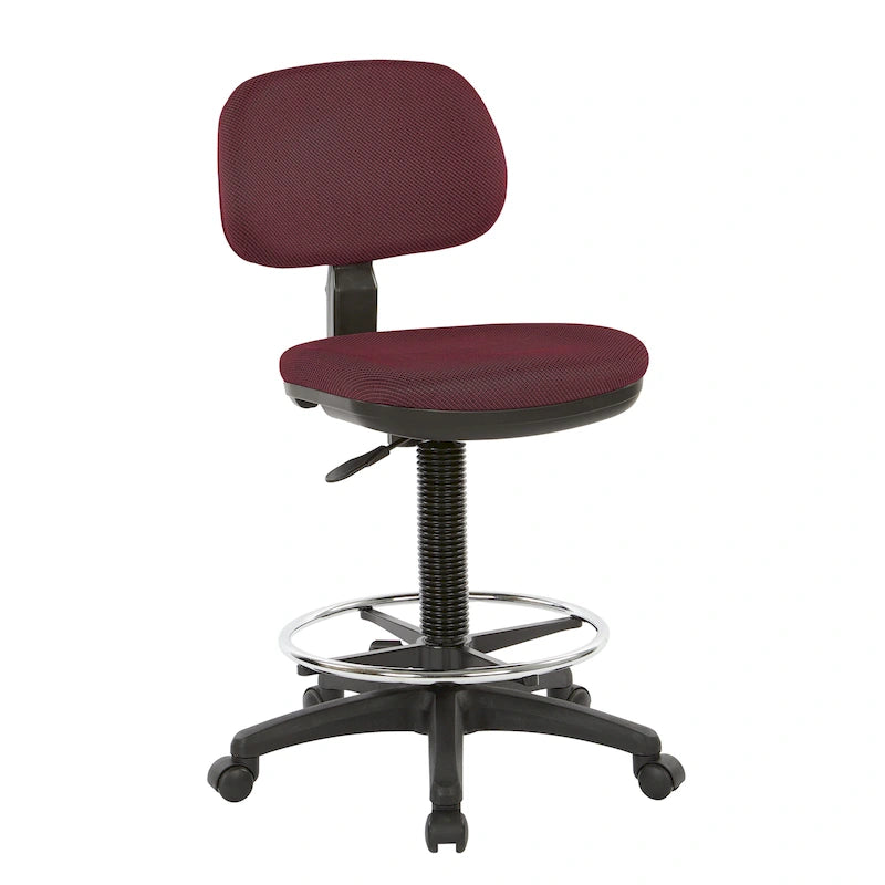 Chaise de dessinateur avec dossier et assise sculptés