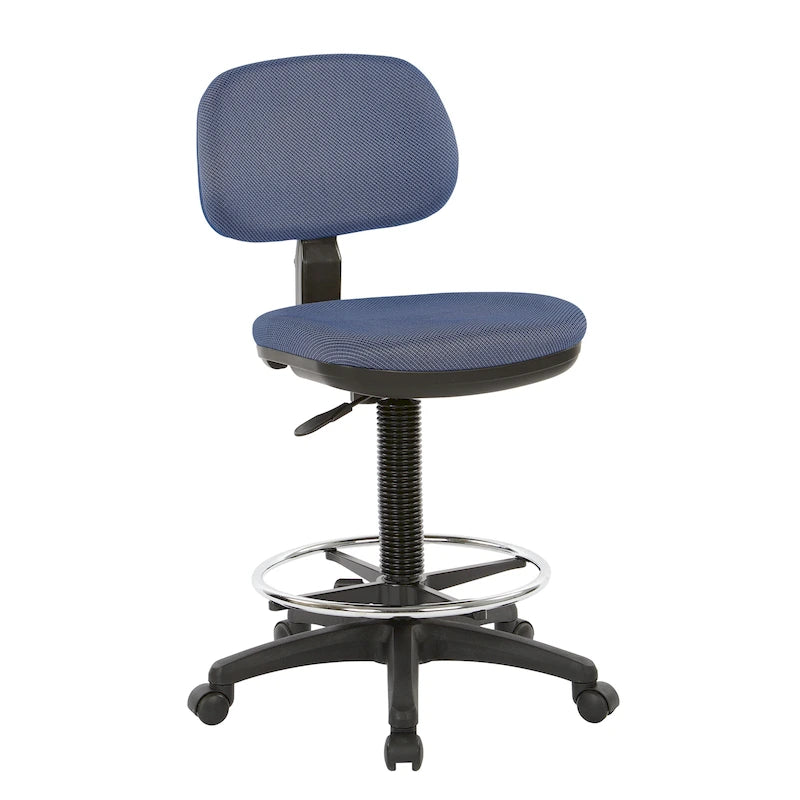 Chaise de dessinateur avec dossier et assise sculptés