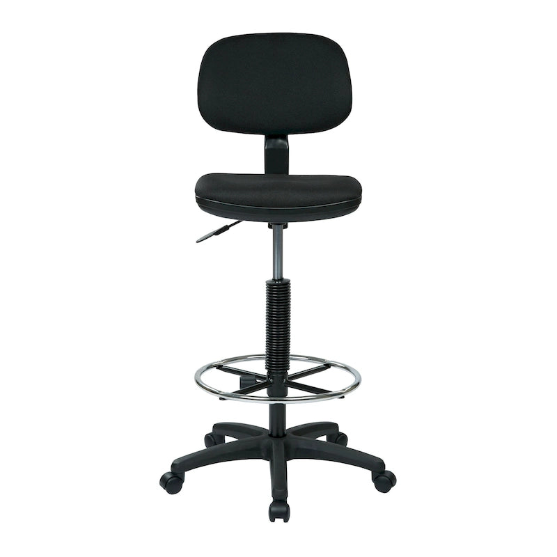 Chaise de dessinateur avec dossier et assise sculptés