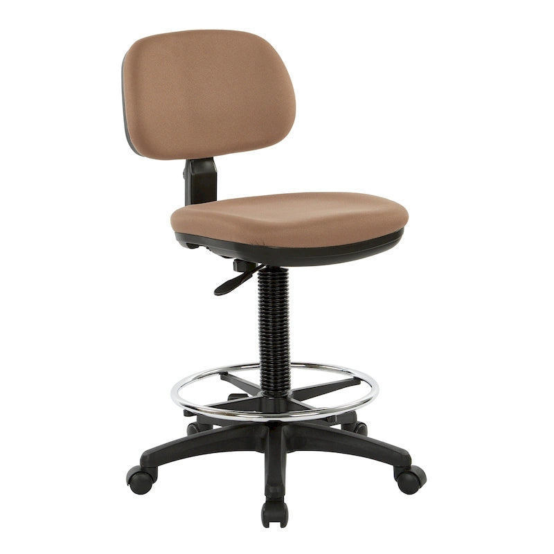 Chaise de dessinateur avec dossier et assise sculptés
