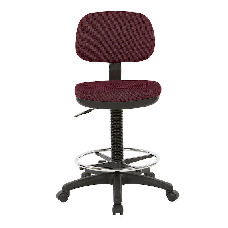 Chaise de dessinateur avec dossier et assise sculptés