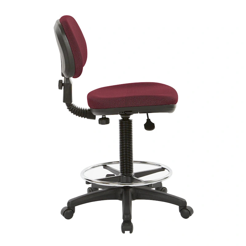 Chaise de dessinateur avec dossier et assise sculptés