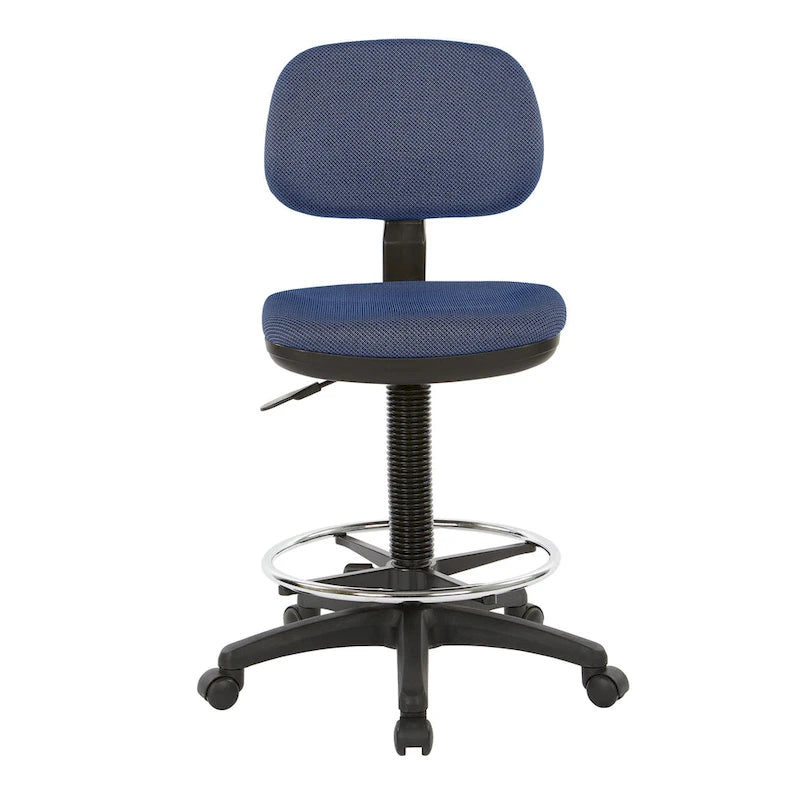 Chaise de dessinateur avec dossier et assise sculptés