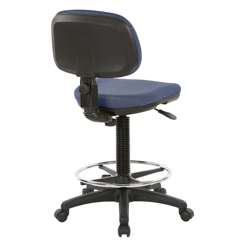 Chaise de dessinateur avec dossier et assise sculptés