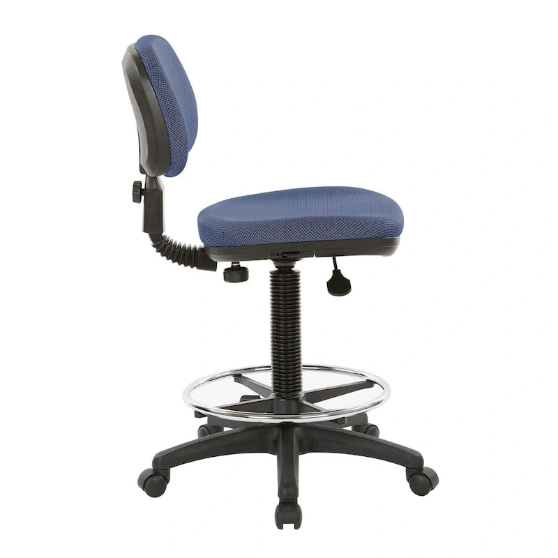 Chaise de dessinateur avec dossier et assise sculptés