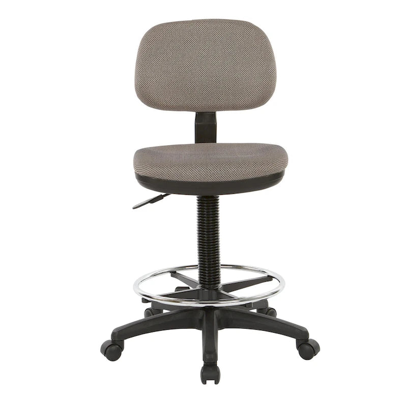 Chaise de dessinateur avec dossier et assise sculptés