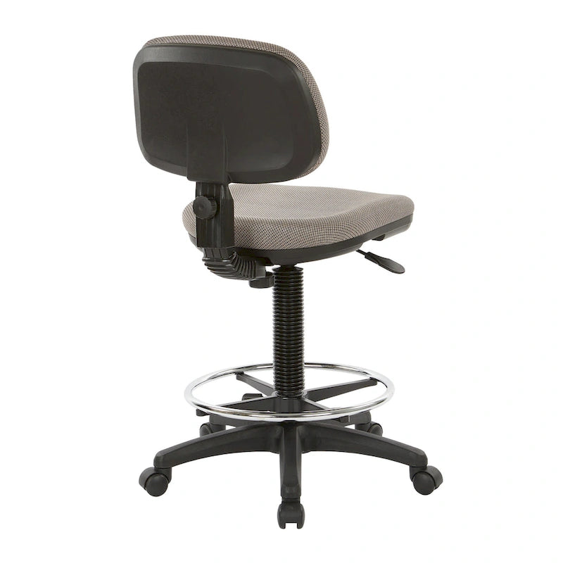 Chaise de dessinateur avec dossier et assise sculptés