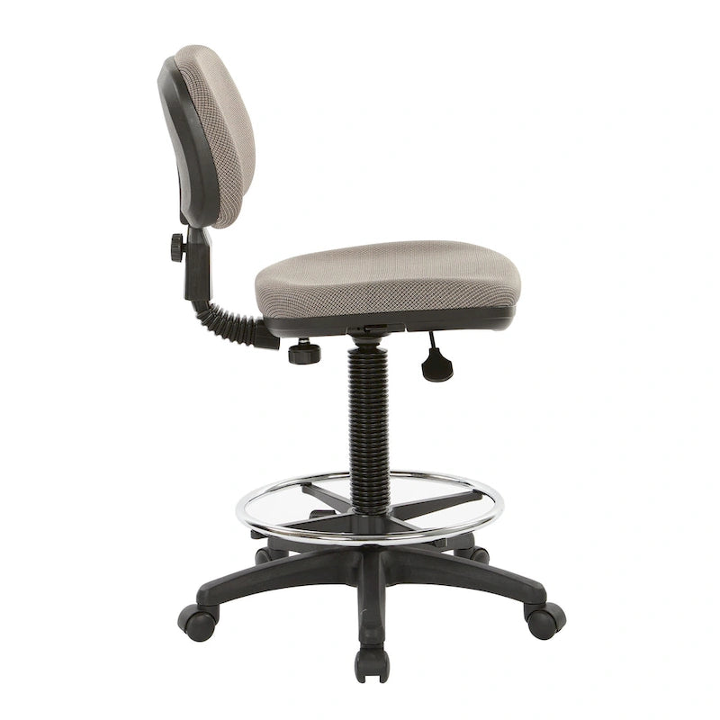 Chaise de dessinateur avec dossier et assise sculptés