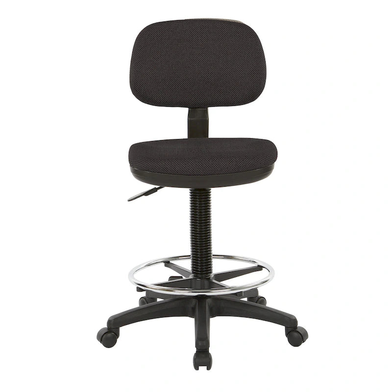 Chaise de dessinateur avec dossier et assise sculptés