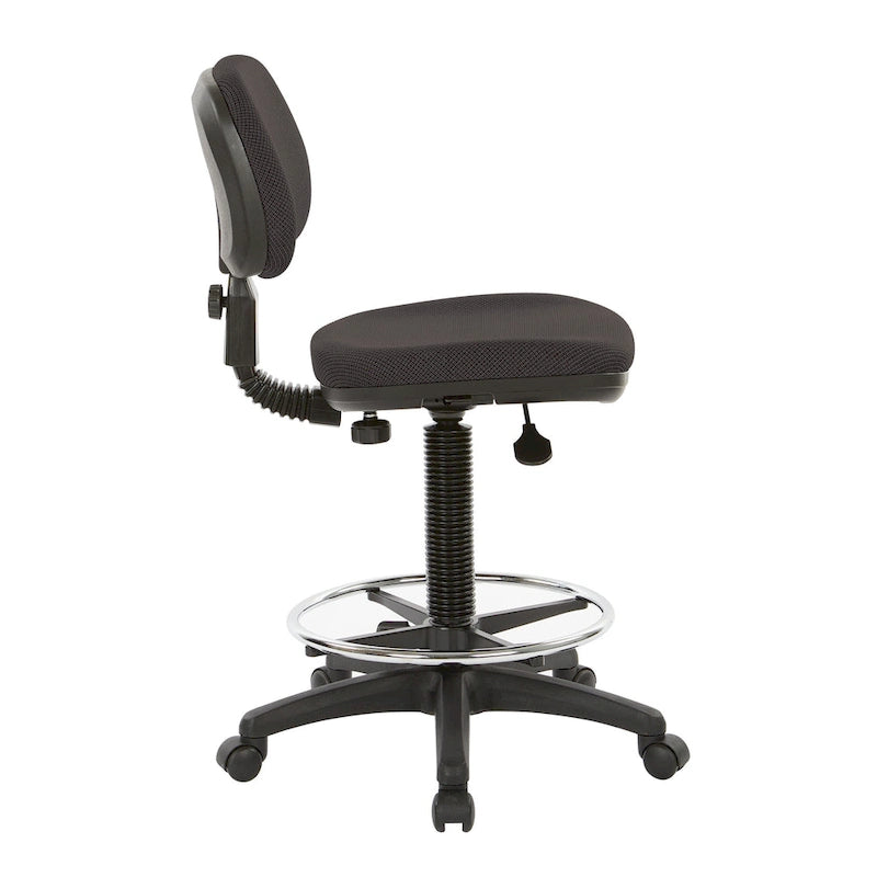 Chaise de dessinateur avec dossier et assise sculptés