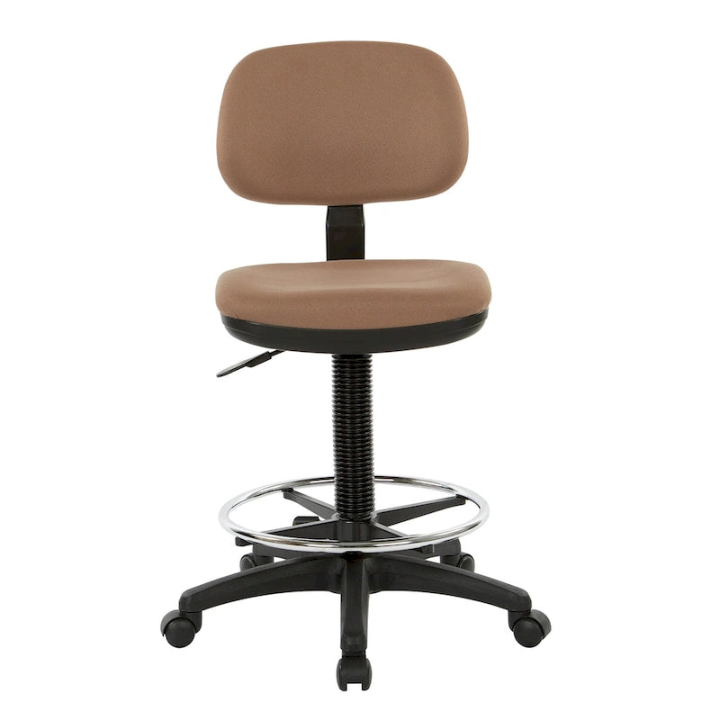 Chaise de dessinateur avec dossier et assise sculptés