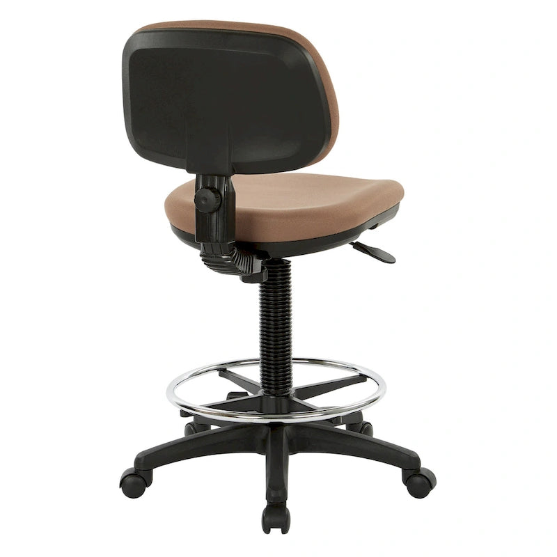 Chaise de dessinateur avec dossier et assise sculptés