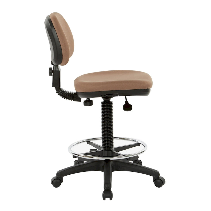 Chaise de dessinateur avec dossier et assise sculptés