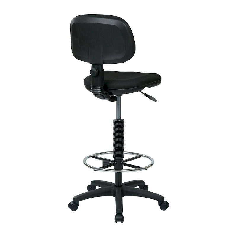 Chaise de dessinateur avec dossier et assise sculptés