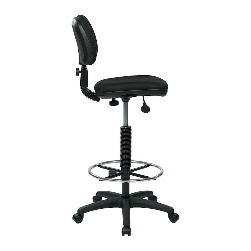 Chaise de dessinateur avec dossier et assise sculptés