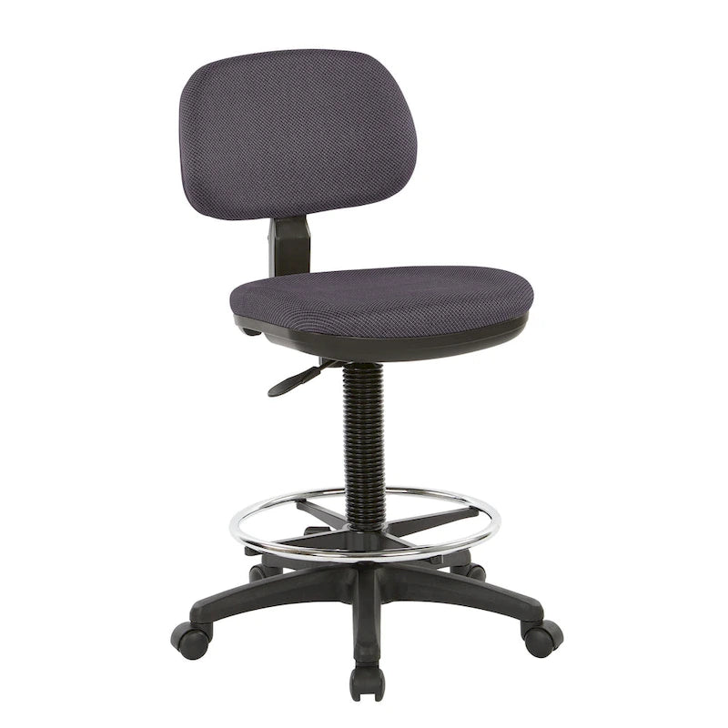 Chaise de dessinateur avec dossier et assise sculptés