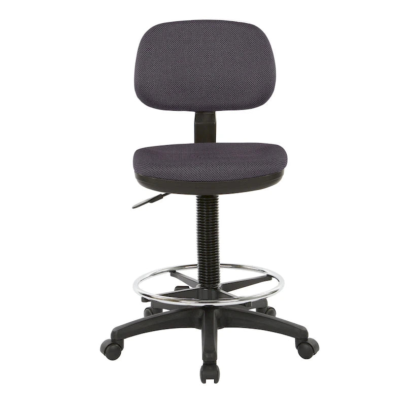 Chaise de dessinateur avec dossier et assise sculptés