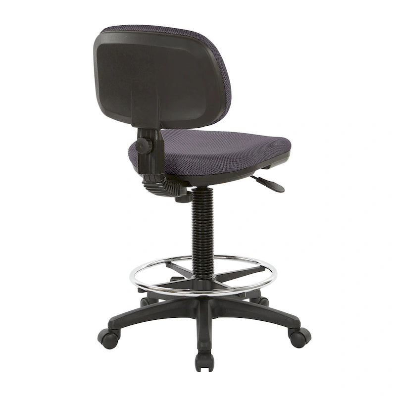 Chaise de dessinateur avec dossier et assise sculptés