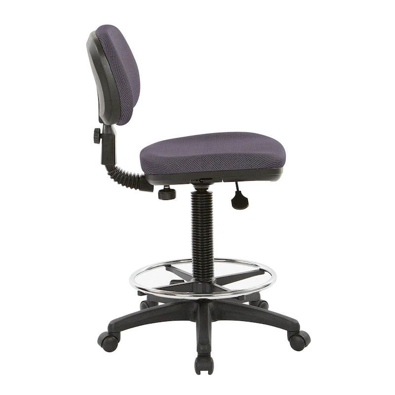Chaise de dessinateur avec dossier et assise sculptés