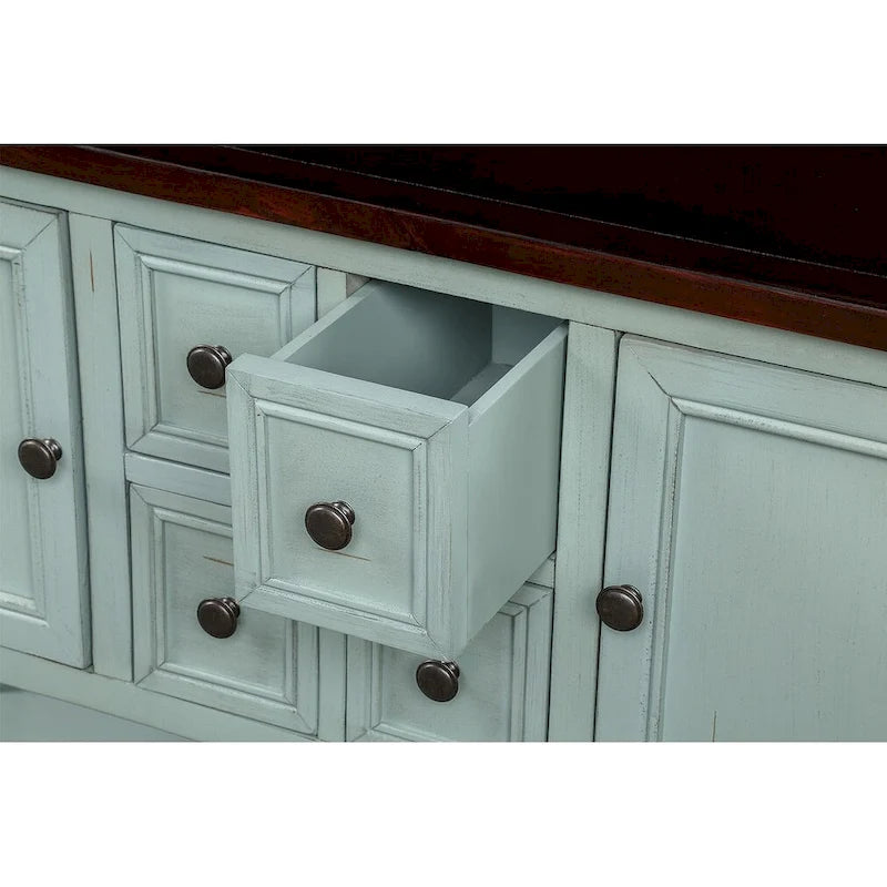 Bahut de salle à manger console au design rétro