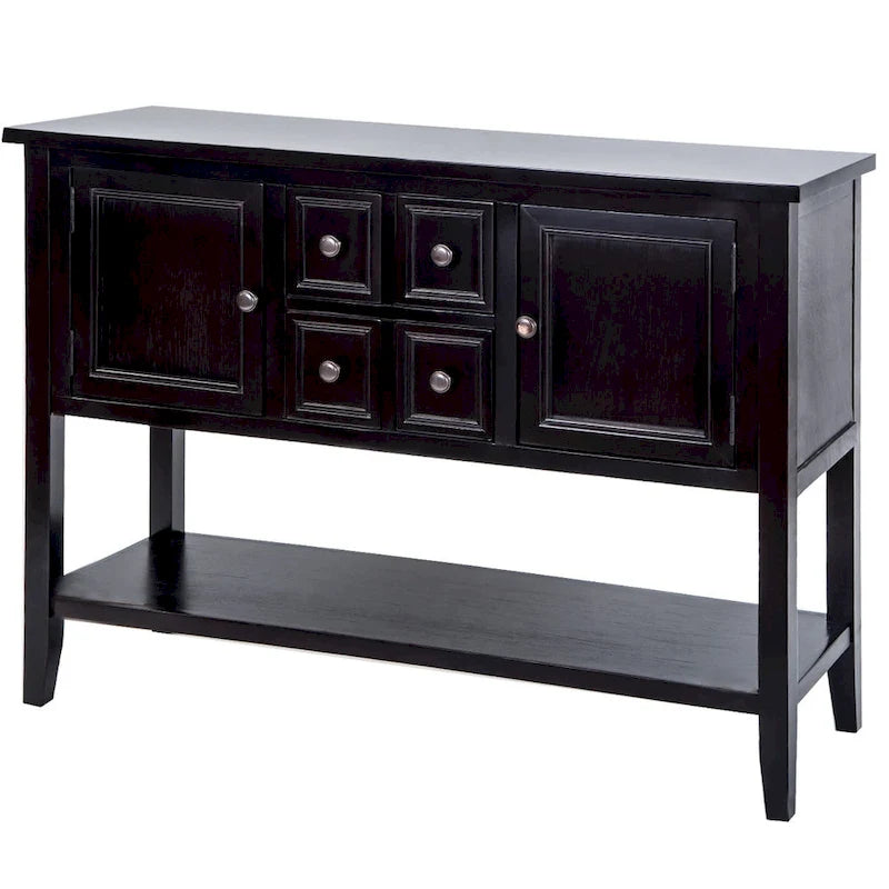 Bahut de salle à manger console au design rétro