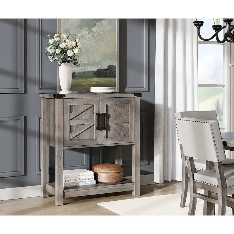 Meuble buffet de ferme, buffet en bois pour salon