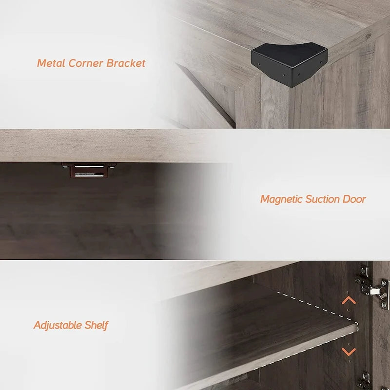 Meuble buffet de ferme, buffet en bois pour salon