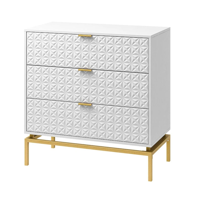 Meuble de rangement Mid-Century 31" avec piètement en métal